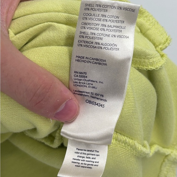 Free People revolve Ruby Shacket Luminary layering boho lime oversized size xs - Picture 14 of 16